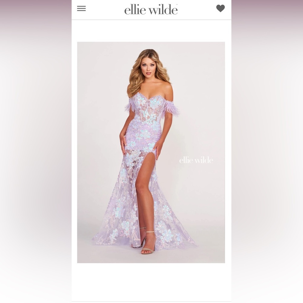 Ellie Wilde Prom-Dress Size 4 Lilac